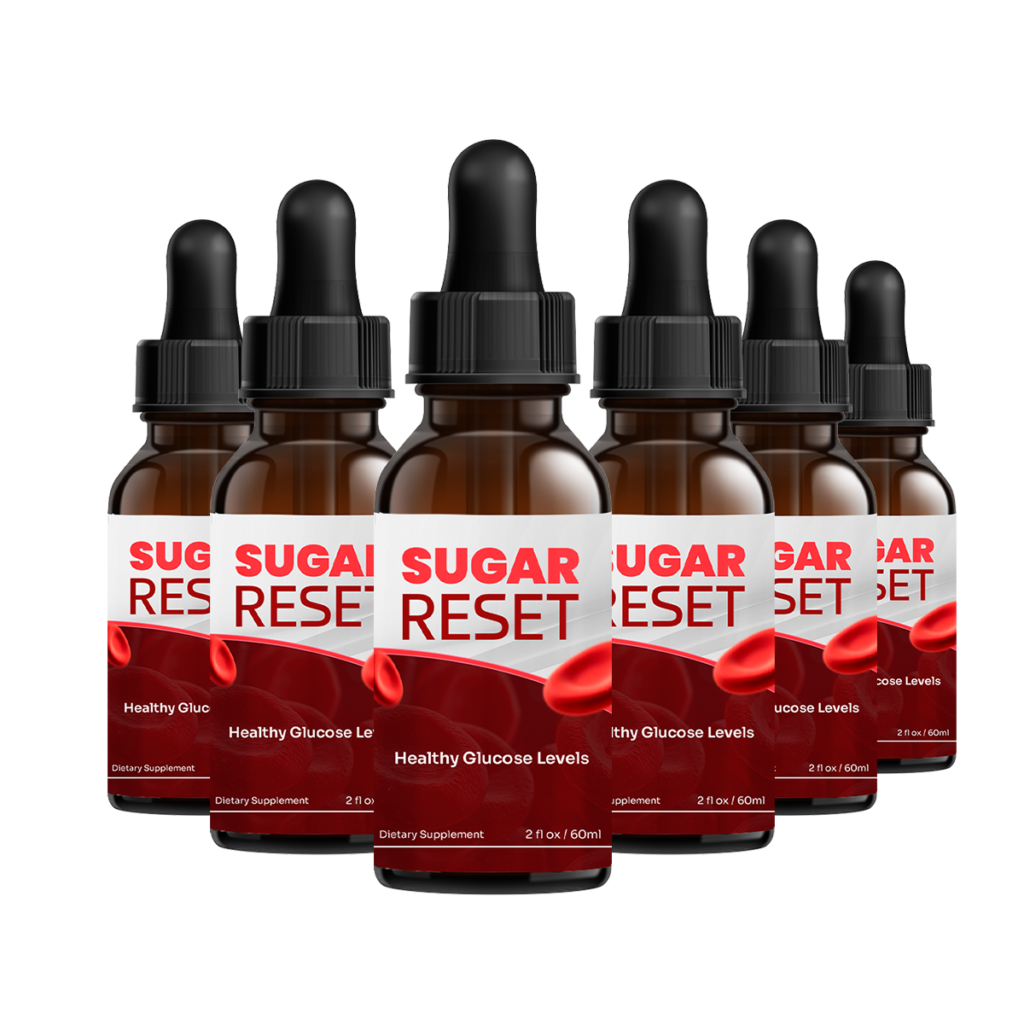 Six bottles of SugarReset, the 6-bottle package